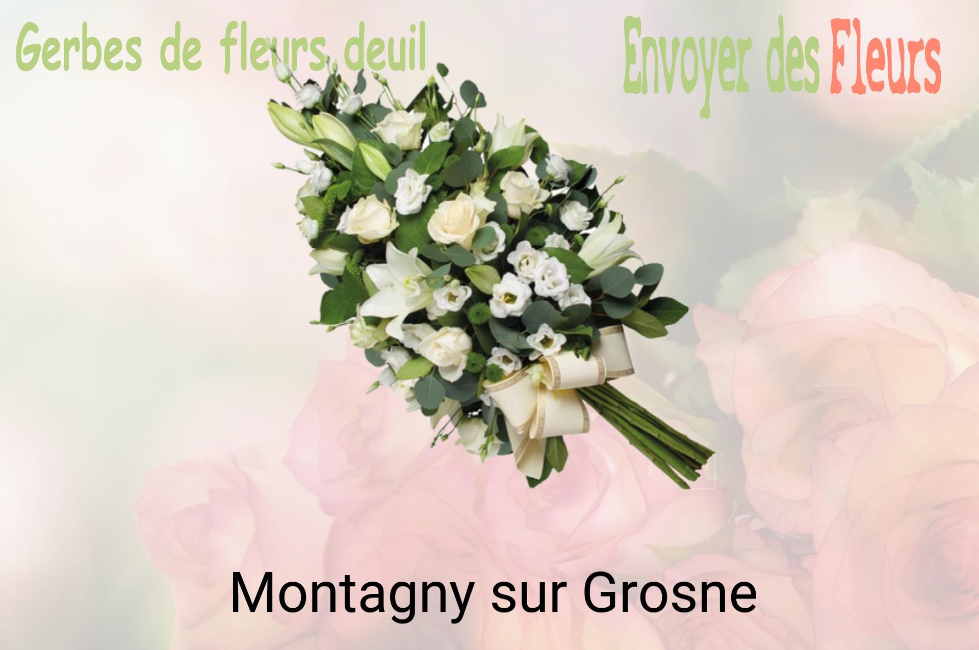 Gerbe de fleurs de deuil livrée à Montagny-sur-Grosne